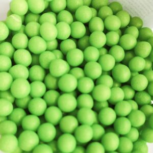 Suhkrupärlid helerohelised pehmed 25g