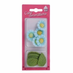 Lilled+lehed sinine 5+5tk