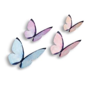 Vahvliliblikad Pastelsed 12tk