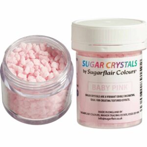 Suhkrukristallid Sugar Sprinkles Baby Pink/beebiroosa 45ml