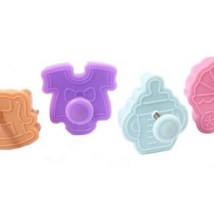Küpsise- ja suhkrumassipressvormid Baby 4tk