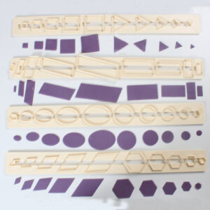 Plastplaadid Geomeetrilised kujundid 4tk