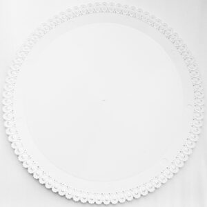 Koogialus plastist pitsiäärega ümmargune 30cm