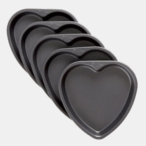 Küpsetusvormide komplekt mini süda 5tk