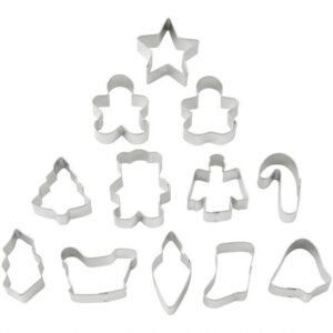 Metallõikurite komplekt mini jõulud 12 osa