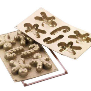 Küpsetusvorm Piparkoogimehikesed ja jõulukepikesed silikoonist