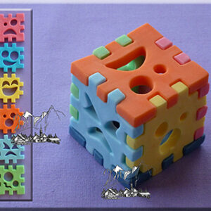 Silikoonvorm 3D Cube 6tk