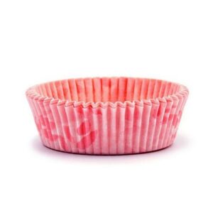 Küpsetusvorm roosad mustriga 100tk