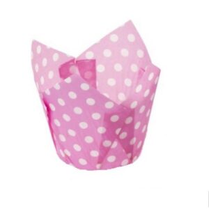 Muffinitulp täpiline fuksia 20tk