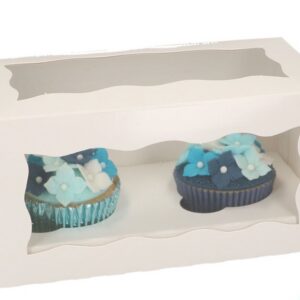 Muffinite karp 2-le valge aknaga 20*10*10cm