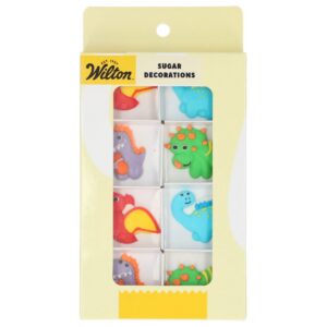 Suhkrudekoratsioon Õnnelikud dinosaurused 8tk