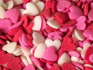 Konfetti Südamed mix 25g