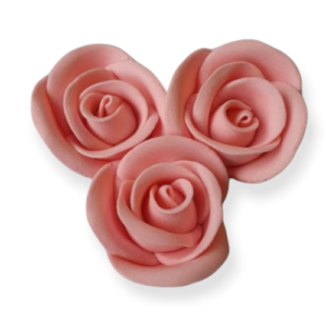 Suhkruroos roosa 3tk