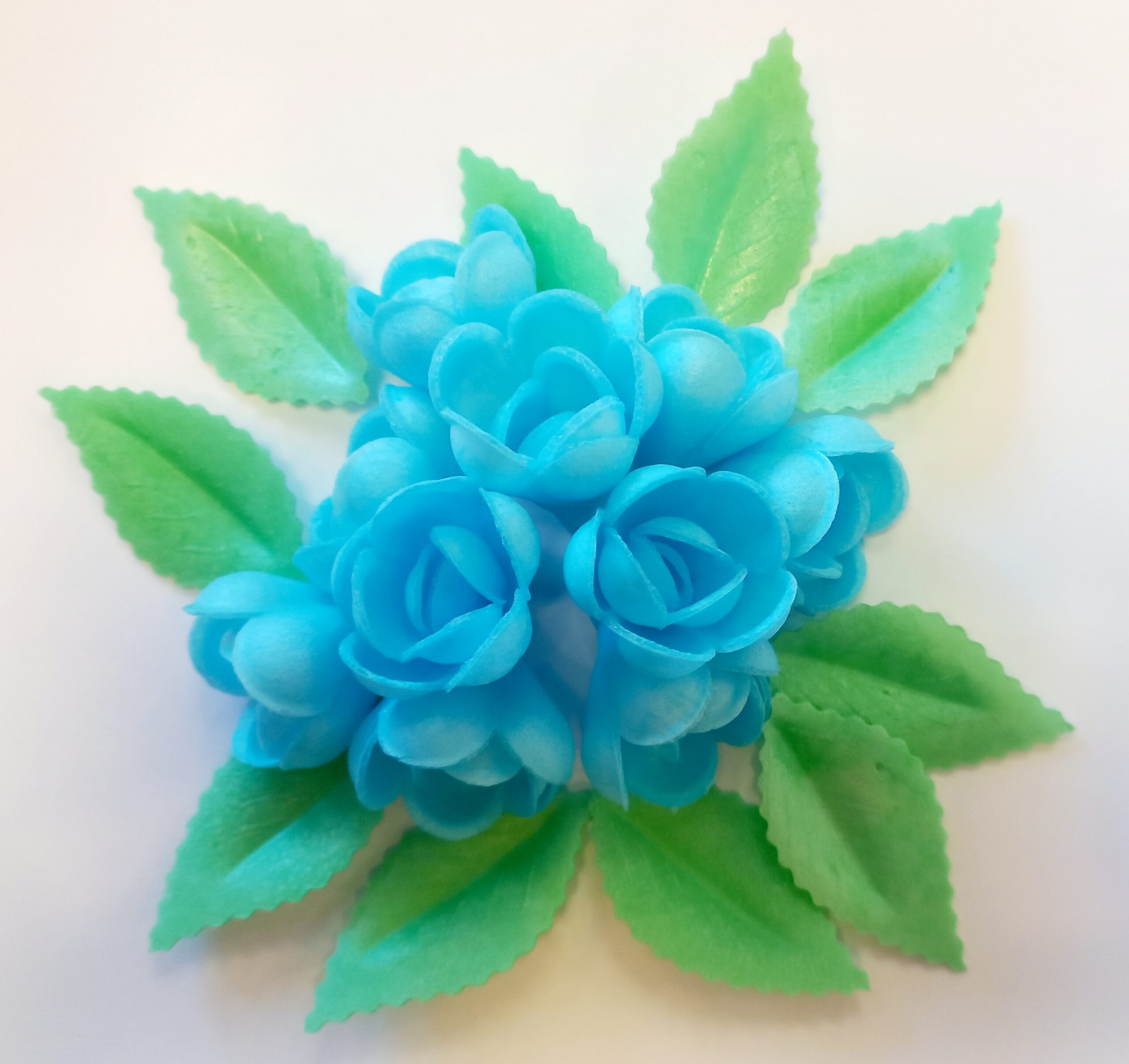 Vahvlilill roos väike sinine 10tk+10lehte