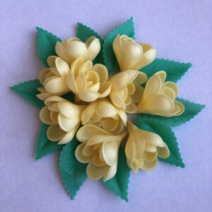 Vahvlilill roos väike kollane 10tk+10lehte