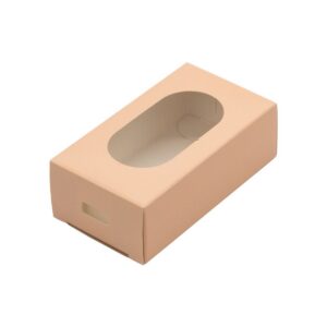 Mini kommi või jäätisekarp virsiku roosa